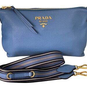 Prada Vitello Daino Calf Leather Crossbody Bag